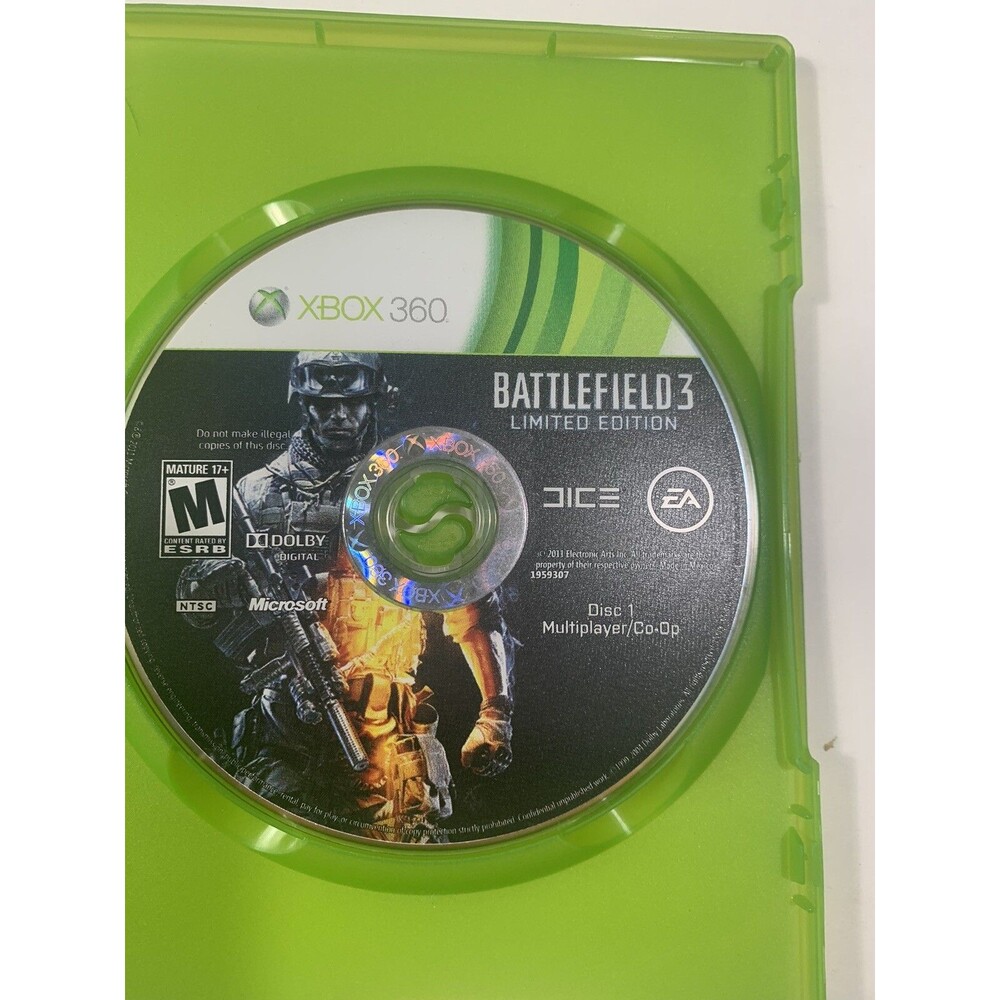 Battlefield 3  Xbox 360  Video Game By Electronic Arts VERY GOOD